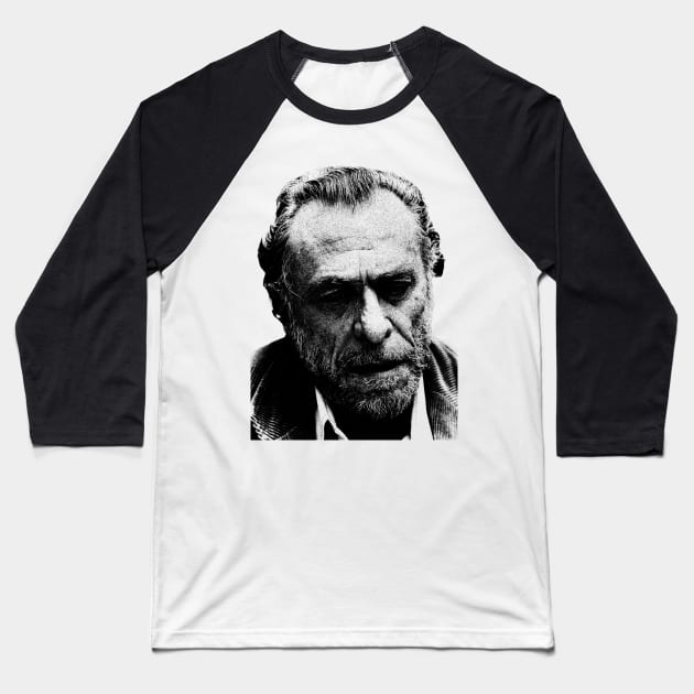 Charles Bukowski Baseball T-Shirt by idontwannawait